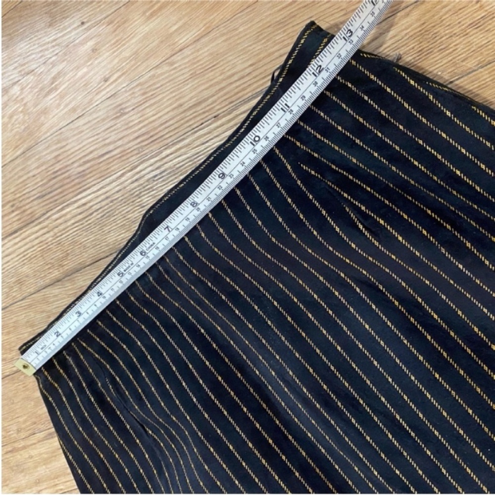 Vintage Suede Pencil Skirt vintage pencil skirt 1970s pinstripe pencil skirt - Picture 8 of 11